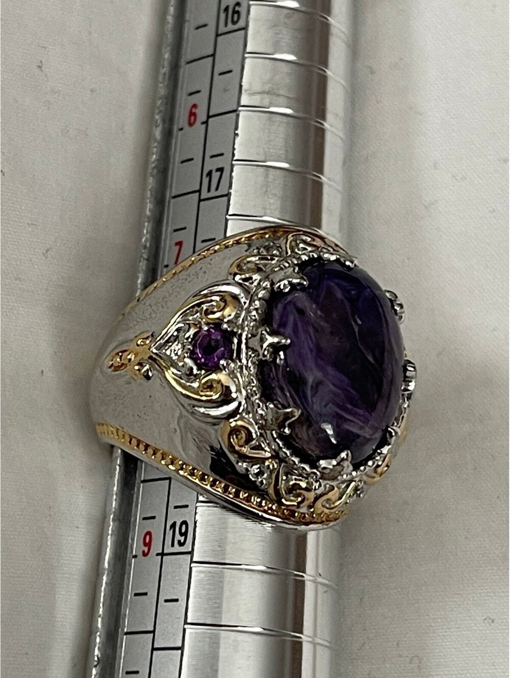 Michael Valitutti Gems en Vogue Amethyst 925 18K Ring Size 8